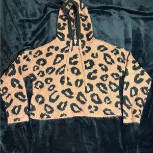VS Pink Leopard Sweater Hoodie